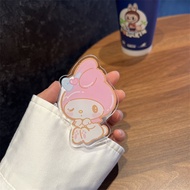 Aiperi Acrylic Soft Edge Magnetic Stand Phone Case for iPhone 17 pro Max Cartoon Winking Design Shoc