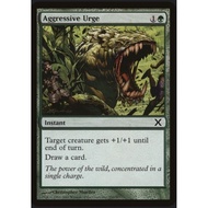 Aggressive Urge green draw card/pump MTG card