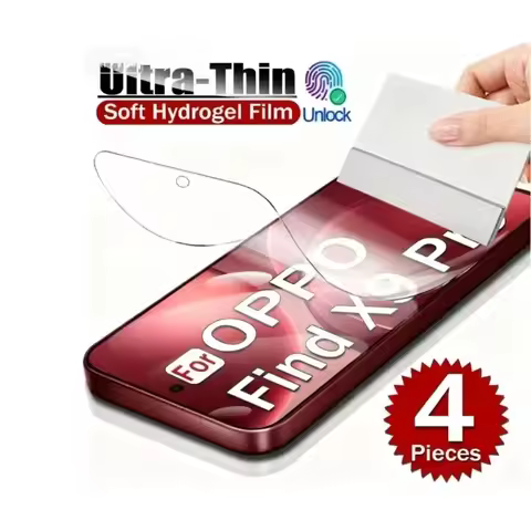3-4Pcs Hydrogel Film For OPPO A3X A3 A5 A80 OPPO A5 A6 Pro Find X9 Pro Soft Screen Protector Not Gla