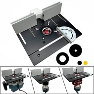 Router Table Insert Plate Aluminum Alloy Wood Milling Flip Board Trimming Machine For Woodworking Benches Table Saw