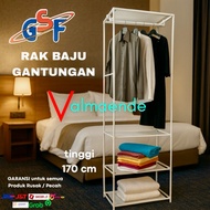 GANTUNGAN CLOTHES Hanger Stand Hanger Rack With Wheels 170cm Triangle Wardrobe GSF 722 Bubble Wrap P