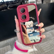 VIVO Y100 5G/Y200 4G/Y200 5G/Y300 5G/T2 5G Silicone Softcase White Bear Pattern with Hanging Tali
