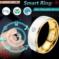 MSSUGYL NFC Smart Ring, Multifunctional Stainless Steel Finger Digital Ring, Creative Wearable Conne