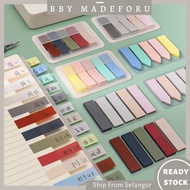 5 Colors Set Morandi Boxed Sticky Notes Macaron Memo Notes Adhesive Paper Stationary Organizer
