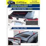 Toyota corolla cross rear boot trunk spoiler lip roof top rail rack cover lip rails holder stand BODYKIT body kit