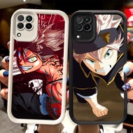 R96 Black Clover Casing for Samsung A12 A22 5G Black and White