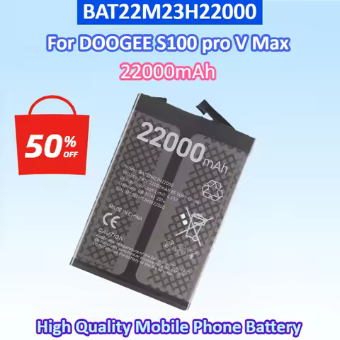 Newest BAT22M23H22000 3.87V 85.14Wh 22000mAh Rechargeable Battery for DOOGEE S100 Pro V Max High Qua