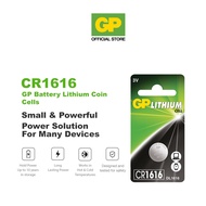 GP Lithium Coin Cells Battery CR1616 [ Card of 1s ] (DL1616 BR1616 ECR1616 280-209 GPCR1616 KCR1616 