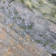 Mesh Lace Fabric Embroidery DIY Clothing Fabric Mesh Embroidery Wedding Fabric