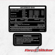 Warning Stickers Honda Procedure Stickers