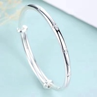 Silver-Plated Bracelet Silver-Plated Bracelet Mother Relatives Friends All-Match Gift Silver-Plated 