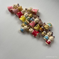 Hot-selling Rabbit Black Cat Kitten Chocolate Figure White Rabbit Forest Home Bulk Mini Toy