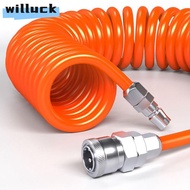 WILLUCK Air Compressor Hose Tube, Flexible With Connector PU Air Compressor Hose, Industrial Air Com