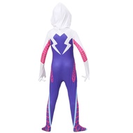 Girls Gwen Stacy Ghost Spider Costume Bodysuit Women Adult Kid Halloween Cosplay Gwen Stacy Costume 