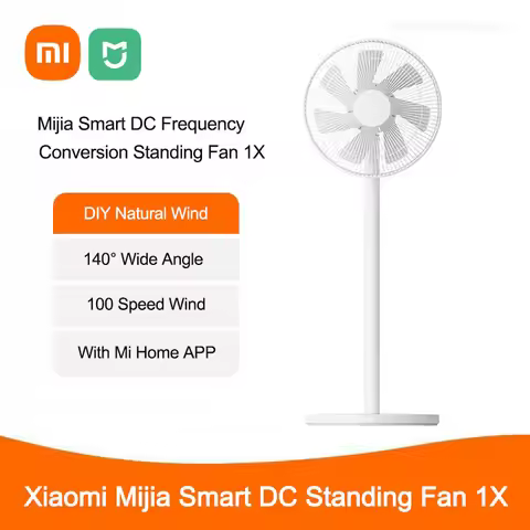 Xiaomi Mijia Smart DC Frequency Conversion Standing Fan 1X Upgraded Version, Support Power Bank Powe