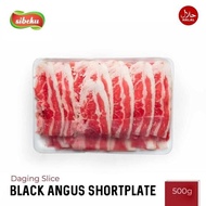 Daging Sapi Beef Slice Black Angus Shortplate Halal 500 Gr Frozen Food