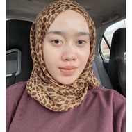 🇲🇾 READY STOCK Shawl Printed Classic Leopard Tiger Print Women's Long Scarf Cotton Shawl 180 cm x 60