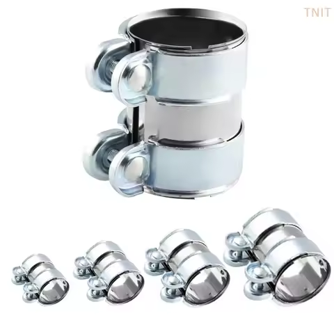 [J] Exhaust Clamp 45mm 50mm 55mm 60mm 65mm Exhaust Tube Pipe Connector Joiner Sleeve Clamp Adjustabl