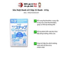 Sữa Meiji Dạng Thanh 0-1 và 1-3 Nội Địa Nhật Bản Hộp 24 Thanh [CHÍNH HÃNG]