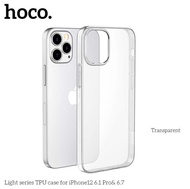 [ส่งจากไทย] Case iPhone15 / 15Pro / 15Plus / 15Pro Max / iPhone14 / 14Pro Max / iPhone 13Pro Max / iPhone 13 / iPhone 12 / iPhone 12Pro Max เคสใส Hoco แท้ เคสไอโฟน13 เคสกันกระแทก เคสนิ่ม ซิลิคอน