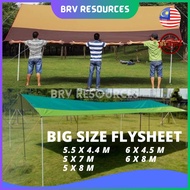 [READY STOCK] Big Size 5x7m, 5x8m, 6x8m Outdoor Lightweight Flysheet Camping Tent Tarp Waterproof Wi