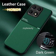 Leather texture Casing for Honor X8B X8A 4G 5G 2023 Phone Case Magnetic Car Shockproof Cover For Hon