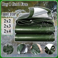 Waterproof canvas Kanvas khemah 6X6FT 6X9FT 6X12FT Tricycle sunshade tarpaulins rain