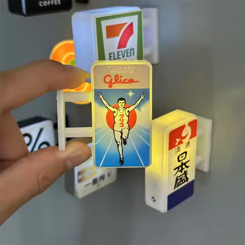 Japan Dotonbori Gree Fuji Mountain Kawaguchi Cho Lawson Advertising Store Signboard Refrigerator Sti