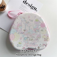 【Discount】For IKF Nano Y1 Headphone Case Funny Cartoons Earpads Storage Bag Headset Casing Box