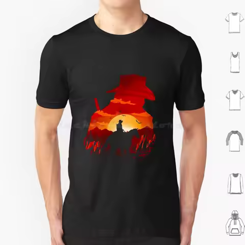 Arthur Morgan Rdr2 T Shirt Big Size 100% Cotton Redemption Steam Triple A Games Computer Game For Ga