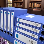 File Box Thickened File Box Office Storage Box Plastic File Box Large Capacity File Data Storage Fol