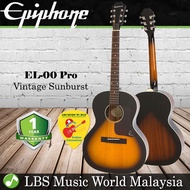 Epiphone EL-00 Pro Acoustic Electric Guitar With Built in Pickup Vintage Sunburst (EL00)