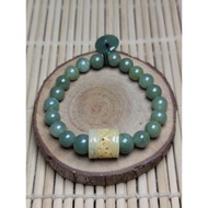 Yellow Barrel Beads Bracelet set