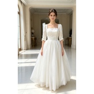 Simple wedding dress for civil or venue wedding dress|Preloved