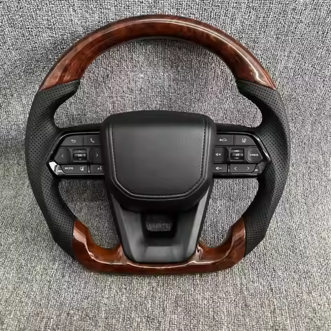 Full Leather Steering Wheel for Toyota Landcruiser Land Cruiser LC200 LC300 Prado 120 150 200 LC79 L