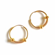 Anting Hoop Anting Bulat Per Anting Anak Remaja Asli Kadar 875 20k Anting Anak Jewelry Emas Asli