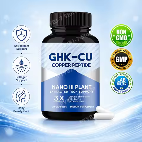 GHK-Cu Copper Peptide Supplement Capsules for Skin Health Support Collagen Support Antioxidant Welln