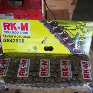 Rantai RK-M RKM 428 Gold GS428SB Original High Quality RK RS Y15 LC Lc135 Wave 125zr