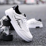 SEPATU sport fashion putih garis hitam sepatu pria casual sepatu fashion sport terlaris