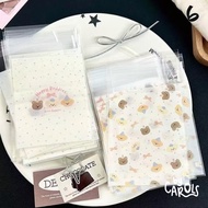 [BYC] 25 PCS OPP PLASTIC FREEBIES BROWN BEAR SEAL PLASTIC TRANSPARENT TOPLOADER SLEEVE PHOTOCARD PAC