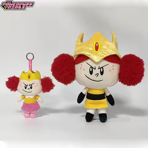 New 25cm Soft and Cuddly Stuffed Dolls of The Powerpuff Girls Movie Villains Princess Morbucks and M