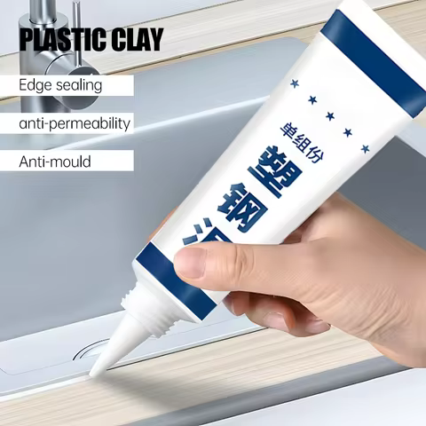 60ml Waterproof Sealant Glue Plastic Steel Mud Anti-mildew Glue Kitchen Bathroom Strong Resin Glue H