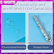 E-WOITD 1PCS A4 Perforated Folder Candy-Colored Transparent O-shaped 2-hole, 3-hole, 4-hole Waterpro
