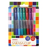 Pulpen Zebra Sarasa Set 10 Pcs Free 2 Pcs