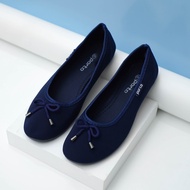 Rumahkaki - Sepatu Balet Wanita Flatshoes Kuliah Kerja Kantor Kain Casual Tali Pita Porto BA202L