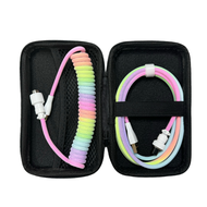 Customizable Keyboard Cable Type C Braided 8K Magnetic Axis Aviation Plug Keyboard Line USB 2.0 Comp