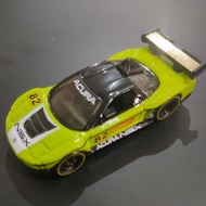Custom Hot Wheels Acura NSX Speed Machines Wheel Swap Rubber Tyres *read description*