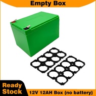 Battery Box 12V 12AH with 32650/32700 cell holder for  Lithium LiFePO4 battery pack black green plas