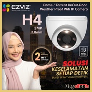 EZVIZ H4 1296P (3MP) Wifi CCTV Outdoor Waterproof Wireless Smart Turret Dome CCTV IP Camera (2.8mm)