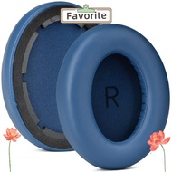 FAVORITEGOODS 1Pair Ear Cushion, Protein Leather Comes with Buckle Ear Pads, Portable Soft Replaceme